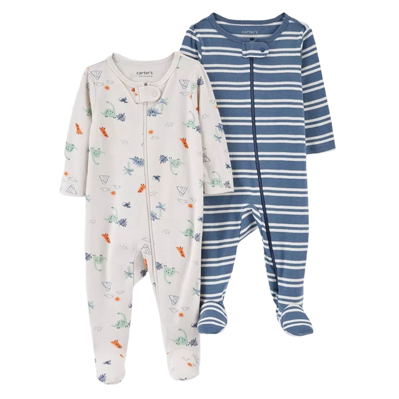 Carter's Boys 2-pk Sleep & Play set, Dino / Stripes