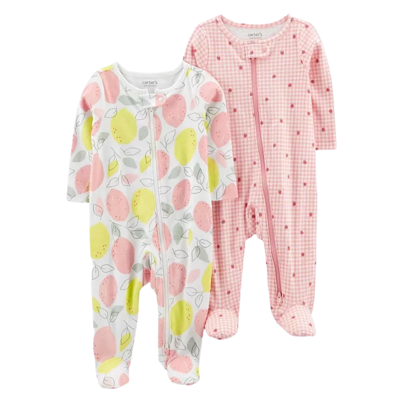 Carter's Girls 2-pk Sleep & Play set, Summer Fruit