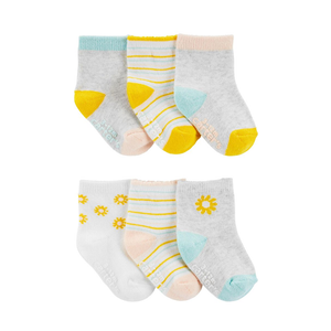 Carter's Girls 6-pk Socks set, Sunflower