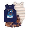 Carter's Boys 3-pc Bodysuit & Shorts set, Toucan/ Local Cutie