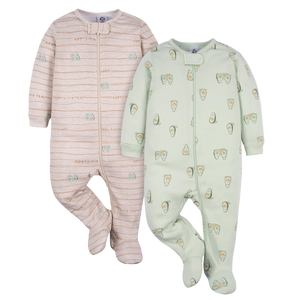 Gerber Unisex 2-pk Sleep & Play set, Avocadoes