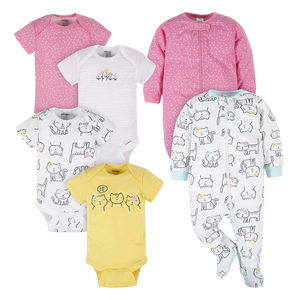 Gerber Girls 6-pc Essentials Combo, Kitties