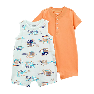 Carter's Boys 2-pk Romper set, Beach Days