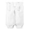 Carter's Unisex 5-pk Sleeveless Bodysuits set, Plain White