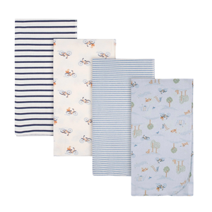 Gerber Boys 4-pk Receiving Blankets set, Doggies