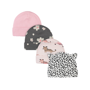 Gerber Girls 4-pk Hats set, Leopard