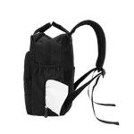 Quilted Detail Backpack Diaper Bag, Black