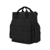Quilted Detail Backpack Diaper Bag, Black