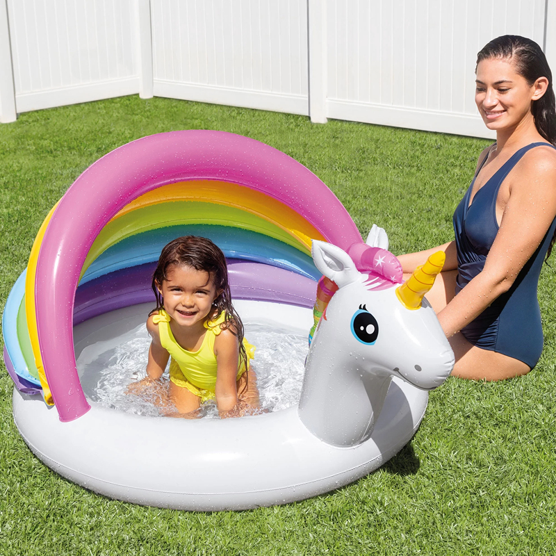 Intex® Baby Pool with Sunshade, Unicorn