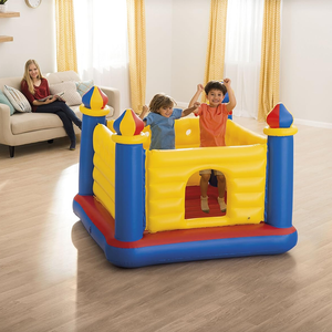 Intex® Jump-O-Lene® Inflatable Bouncy Castle House (free hand pump included!)