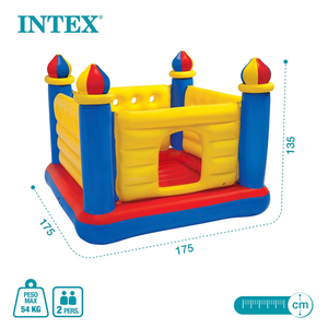 Intex® Jump-O-Lene® Inflatable Bouncy Castle House (free hand pump included!)