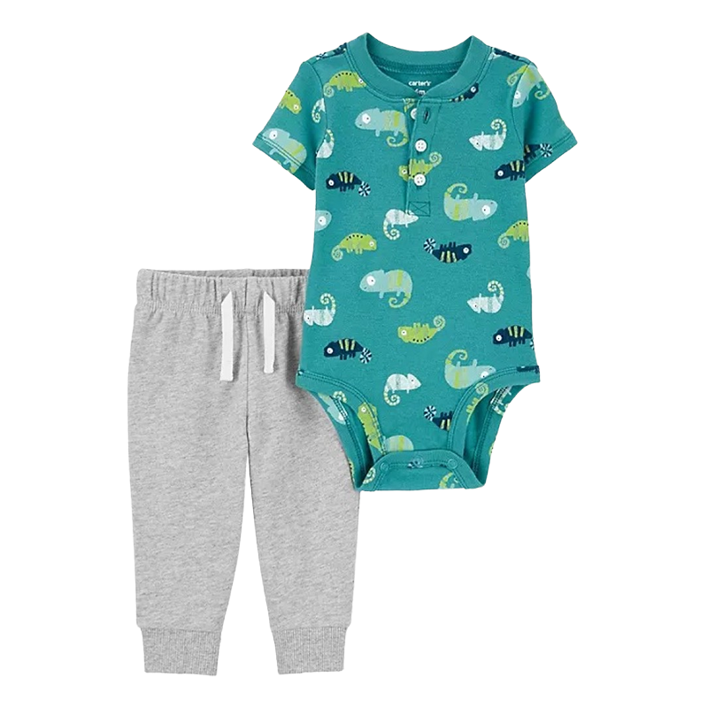 Carter's Boys 4-pc Bodysuit & Shorts Mix 'n Match set, Ocean