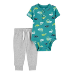 Carter's Boys 4-pc Bodysuit & Shorts Mix 'n Match set, Ocean