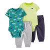 Carter's Boys 4-pc Bodysuit & Shorts Mix 'n Match set, Ocean