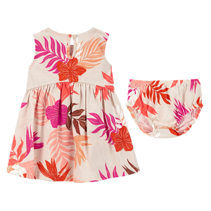 Carter's Girls 2-pc Romper and Dress set, Fuchsia / Floral