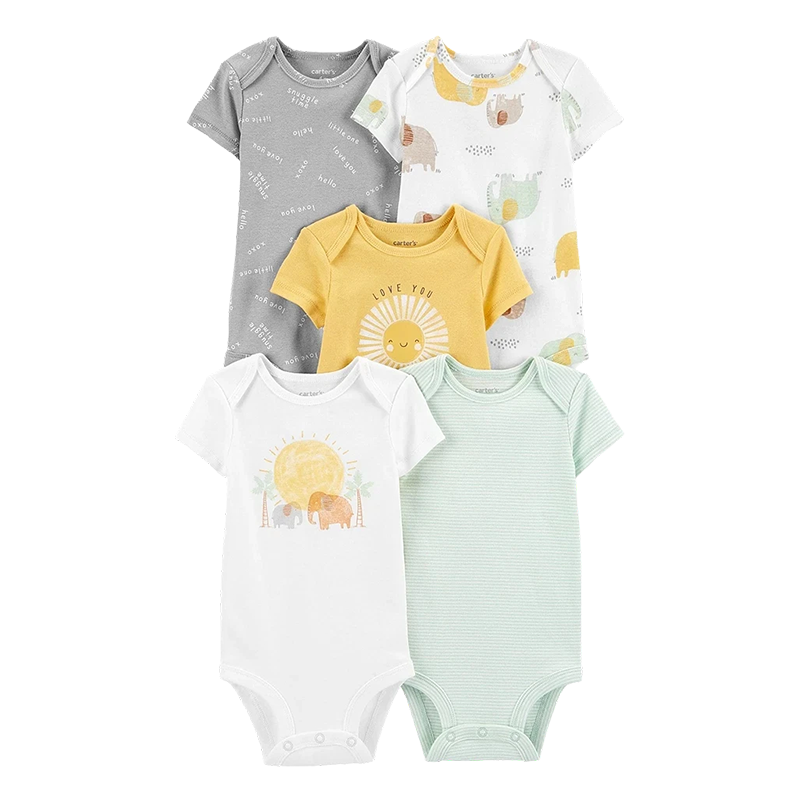 Carter's Unisex 5-pk Bodysuit set, Sunshine