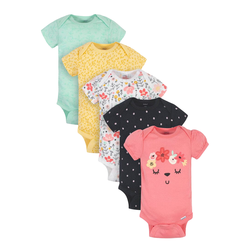 Gerber Girls 5-pk Onesies set, Garden Floral