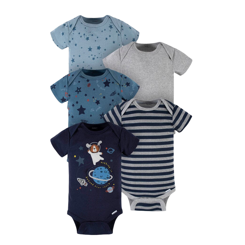 Gerber Boys 5-pk Onesies set, Space Bear