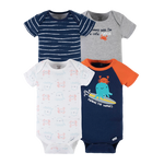 Gerber Boys 4-pk Onesies set, Sea Friends