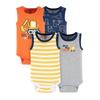 Gerber Boys 4-pk Sleeveless Onesies set, Big Digger Tank