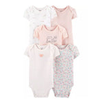 Carter's Girls 5-pk Bodysuit set, Mommy Smile (12M only)