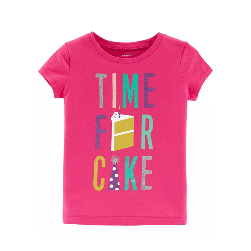 Carter's Girls Birthday T-shirt, Time For Cake