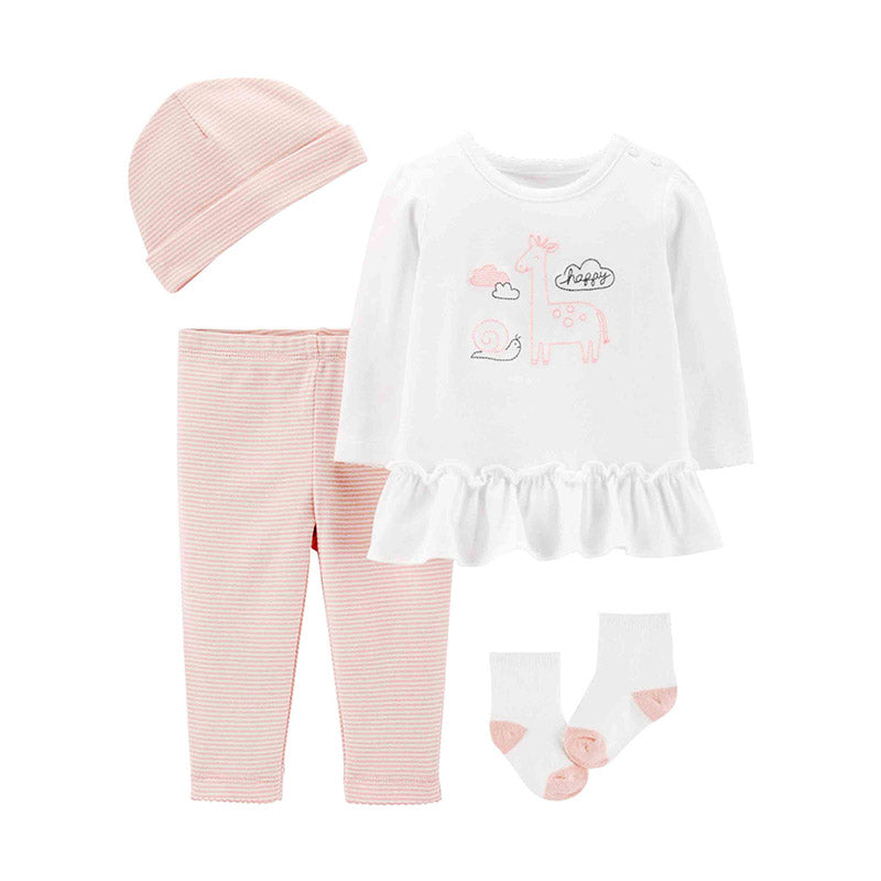 Carter's Girls 4-pc Take Me Home set, Pink