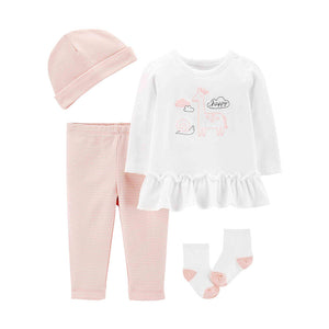 Carter's Girls 4-pc Take Me Home set, Pink