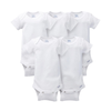 Gerber Unisex 5-pk Onesies set, Plain White