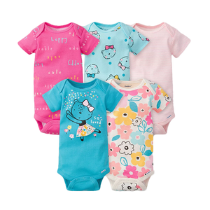 Gerber Girls 5-pk Onesies set, Happy Bear