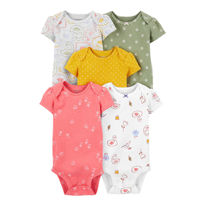 Carter's Girls 5-pk Bodysuit set, Floral / Swans (9M only)