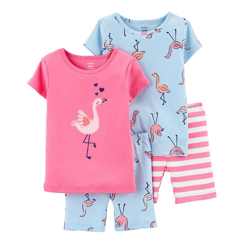 Carter's Girls 4-pc Pajama set, Flamingoes