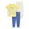 Carter's Boys 3-pc Bodysuit, Tee & Long Pant set, Mommy Whale