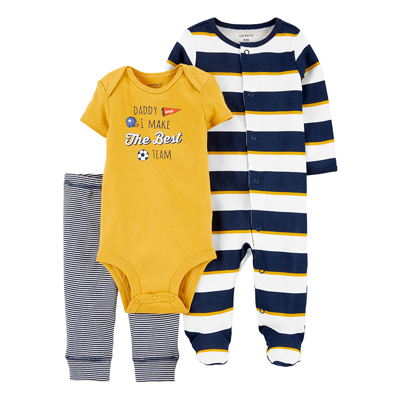 Carter s Boys 3 pc Bodysuit Sleeper Pant set Daddy I Best