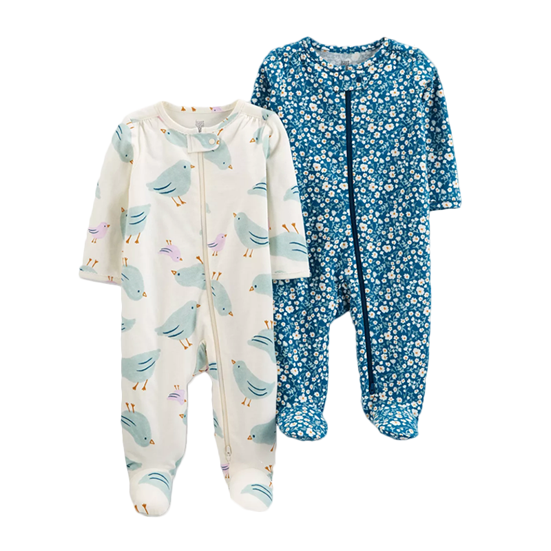 Carter's Girls 2-pk Sleep & Play set, Birdies / Floral