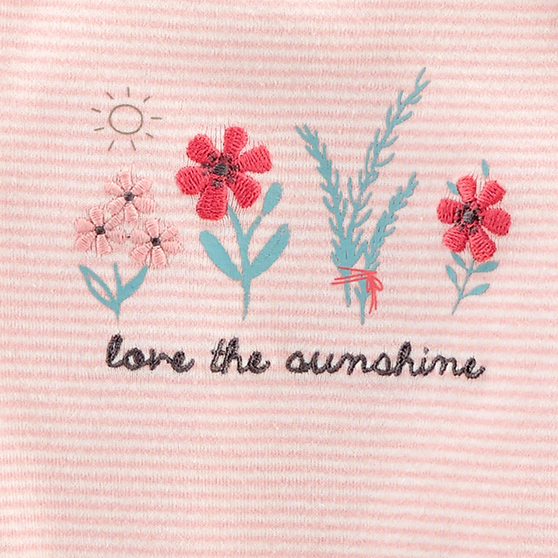 Carter's Girls 5-pk Bodysuit set, Pink / Blue / Floral