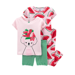 Carter's Girls 4-pc Pajama set, Koala / Watermelon