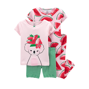 Carter's Girls 4-pc Pajama set, Koala / Watermelon