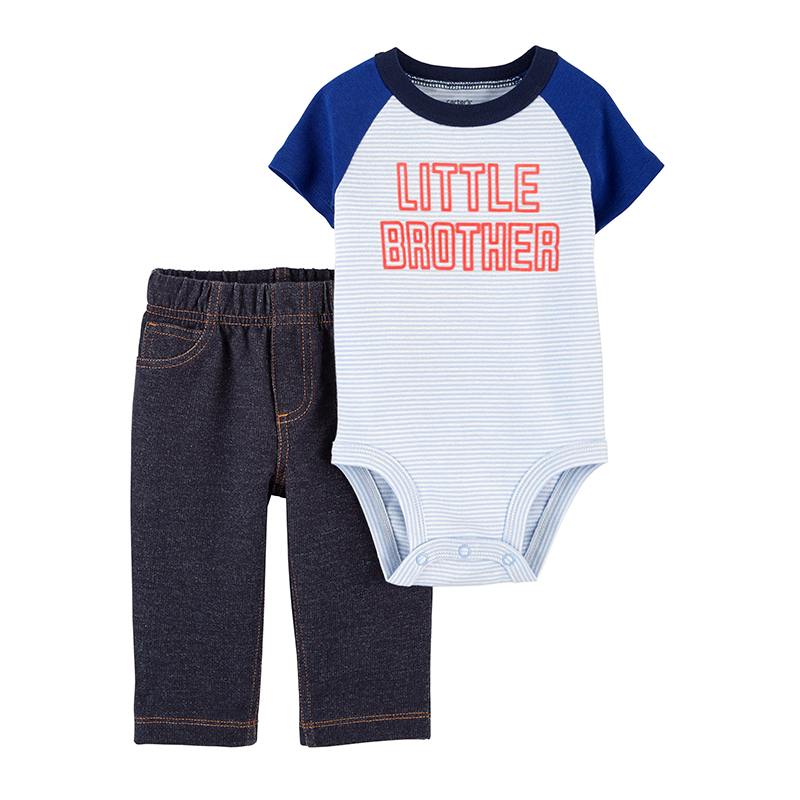 Carter's Boys 2-pc Bodysuit & Jean set, Little Bro