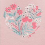 Carter's Girls 4-pc Pajama set, Pink / Floral