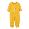 Carter's Girls Fancy Jumpsuit, Yellow / Floral