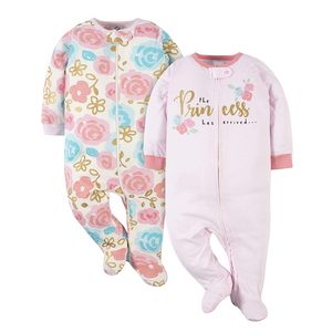 Gerber Girls 2-pk Sleep & Play set, Floral Princess